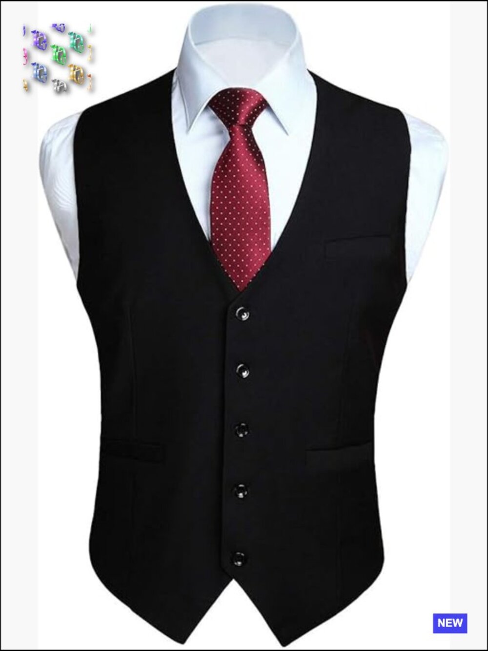 Slim Fit Suit Vest Waistcoat Classic Formal Tuxedo Wear Business Wedding
